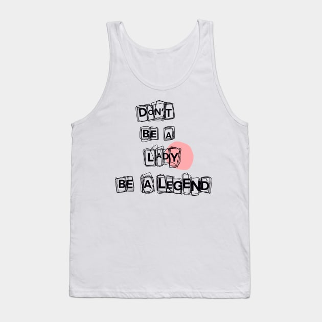 Girl power design Tank Top by thecolddots